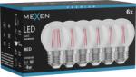 Mexen Vintis 6x Bec LED filament E27, G45, 4W, 55 lm, roșu - L156-E27-04XX-45x06 (L156-E27-04XX-45x06)