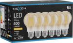 Mexen Vintis 6x Bec LED filament E27, A60, 4W, Caldă - 2200K, 400 lm, chihlimbar - L150-E27-0422-50x06 (L150-E27-0422-50x06)