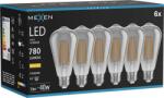 Mexen Vintis 6x Bec cu filament LED E27, ST64, 10W, Caldă - 2700K, 780 lm, fumuriu - L152-E27-1027-70x06 (L152-E27-1027-70x06)