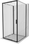 Mexen Exo-3S 3S cabina de duș 3-panouri glisantă 95 x 95 cm, transparentă, neagră - 8153-095-095-70-00-3S (8153-095-095-70-00-3S)
