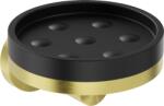 Mexen Triv săpunieră, negru/auriu periat - 70A33055-55B (70A33055-55B)