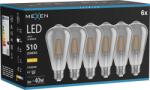 Mexen Vintis 6x Bec LED filament E27, ST64, 6W, Caldă - 2700K, 510 lm, fumuriu - L152-E27-0627-70x06 (L152-E27-0627-70x06)