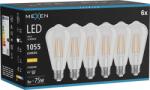 Mexen Vintis 6x Bec filament LED E27, ST64, 8W, Cald - 2700K, 1055 lm, clar - L152-E27-0827-00x06 (L152-E27-0827-00x06)