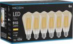 Mexen Vintis 6x Bec cu filament LED E27, ST64, 10W, Caldă - 2700K, 910 lm, chihlimbar - L152-E27-1027-50x06 (L152-E27-1027-50x06)