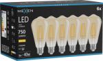 Mexen Vintis 6x Bec LED E27 filament, ST64, 8W, Cald - 2700K, 750 lm, chihlimbar - L152-E27-0827-50x06 (L152-E27-0827-50x06)