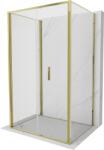 Mexen Exo-3S cabina de duș pliabilă cu 3 pereți 100 x 95 cm, transparent, aurie - 816-100-095-50-00-3S (816-100-095-50-00-3S)