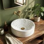 Rea Calla, pultra szerelhető mosdó 420x420x130 mm, fehér, REA-U3507 (REA-U3507)