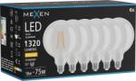 Mexen Vintis 6x Bec LED filament E27, G125, 10W, Cald - 2700K, 1320 lm, clar - L158-E27-1027-00x06 (L158-E27-1027-00x06)