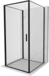 Mexen Exo-3S cabina de duș cu 3 pereți, rabatabilă, 95 x 95 cm, transparentă, neagră - 817-095-095-70-00-3S (817-095-095-70-00-3S)