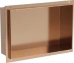 Mexen X-Wall-NR raft încastrat fără flanșă 30 x 20 cm, cupru periat - 19C1302010 (19C1302010)