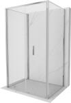 Mexen Exo-3S cabină de duș cu 3 pereți, pliată 90 x 75 cm, transparentă, cromată - 816-090-075-01-00-3S (816-090-075-01-00-3S)