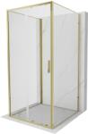 Mexen Exo-3S cabina de duș cu 3 pereți culisanți 110 x 110 cm, transparentă, aurie - 8151-110-110-50-00-3S (8151-110-110-50-00-3S)