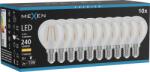 Mexen Vintis 10x LED filament izzó E14, G45, 2W, Meleg - 2700K, 240 lm, átlátszó - L156-E14-0227-00x10 (L156-E14-0227-00x10)