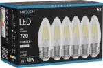 Mexen Vintis 6x Bec LED filament E27, C35, 6W, Neutru - 4000K, 720 lm, clar - L154-E27-0640-00x06 (L154-E27-0640-00x06)