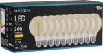 Mexen Vintis 10x Bec cu filament spiral LED E27, G80, 4W, Cald - 2700K, 360 lm, chihlimbar - L165-E27-0427-50x10 (L165-E27-0427-50x10)