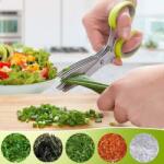 Herb Scissors Ножица за подправки, кухненска ножица за бързо рязане на билки и зеленчуци - Herb Scissors