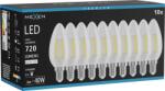 Mexen Vintis 10x Bec LED filament E14, C35, 6W, Neutru - 4000K, 720 lm, clar - L154-E14-0640-00x10 (L154-E14-0640-00x10)