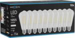 Mexen Vintis 10x Bec LED filament E27, ST64, 8W, Neutră - 4000K, 1055 lm, transparent - L152-E27-0840-00x10 (L152-E27-0840-00x10)