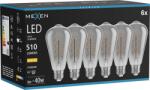 Mexen Vintis 6x LED spirál izzó E27, ST64, 6W, Meleg - 2700K, 510 lm, füstös - L162-E27-0627-70x06 (L162-E27-0627-70x06)