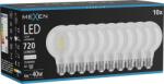 Mexen Vintis 10x LED filament izzó E27, G80, 6W, Semleges - 4000K, 720 lm, átlátszó - L155-E27-0640-00x10 (L155-E27-0640-00x10)