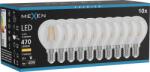 Mexen Vintis 10x LED szálas izzó E14, G45, 4W, Meleg - 2700K, 470 lm, átlátszó - L156-E14-0427-00x10 (L156-E14-0427-00x10)