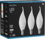 Mexen Nova 3x LED izzó láng E14, C37, 5W, Semleges - 4000K, 525 lm - L106-E14-0540-01x03 (L106-E14-0540-01x03)