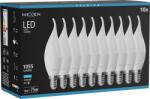 Mexen Nova 10x LED izzó láng E14, C37, 10W, Hideg - 6500K, 1055 lm - L106-E14-1065-01x10 (L106-E14-1065-01x10)