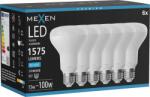 Mexen Nova 6x LED izzó E27, R80, 15W, Hideg - 6500K, 1575 lm - L105-E27-1565-01x06 (L105-E27-1565-01x06)