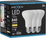 Mexen Nova 3x LED izzó E27, R63, 8W, Meleg - 3000K, 840 lm - L104-E27-0830-01x03 (L104-E27-0830-01x03)