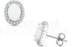  Ezüst fülbevaló opállal (AG30221) AG30221