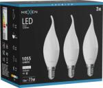 Mexen Nova 3x LED izzó láng E14, C37, 10W, Semleges - 4000K, 1055 lm - L106-E14-1040-01x03 (L106-E14-1040-01x03)