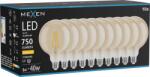Mexen Vintis 10x LED filament izzó E27, G125, 8W, Meleg - 2700K, 750 lm, borostyánsárga - L158-E27-0827-50x10 (L158-E27-0827-50x10)
