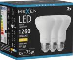 Mexen Nova 3x LED izzó E27, R63, 12W, Meleg - 3000K, 1260 lm - L104-E27-1230-01x03 (L104-E27-1230-01x03)