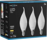 Mexen Nova 3x LED gyertyaizzó E14, C37, 10W, Meleg - 3000K, 1055 lm - L106-E14-1030-01x03 (L106-E14-1030-01x03)
