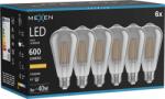 Mexen Vintis 6x LED filament izzó E27, ST64, 8W, Meleg - 2200K, 600 lm, füstös - L152-E27-0822-70x06 (L152-E27-0822-70x06)