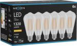 Mexen Vintis 6x LED filament izzó E27, ST64, 10W, Meleg - 2200K, 1320 lm, tiszta - L152-E27-1022-00x06 (L152-E27-1022-00x06)