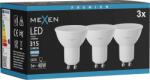 Mexen Nova 3x LED izzó GU10, 3W, Hideg - 6500K, 315 lm - L107-GU10-0365-01x03 (L107-GU10-0365-01x03)