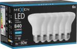 Mexen Nova 6x LED izzó E27, R63, 8W, Hideg - 6500K, 840 lm - L104-E27-0865-01x06 (L104-E27-0865-01x06)