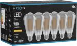 Mexen Vintis 6x LED filament izzó E27, ST64, 10W, Meleg - 2200K, 780 lm, füstszínű - L152-E27-1022-70x06 (L152-E27-1022-70x06)