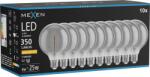Mexen Vintis 10x LED filament spirál izzó E27, G95, 6W, Meleg - 2200K, 350 lm, füstszínű - L167-E27-0622-70x10 (L167-E27-0622-70x10)