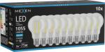 Mexen Vintis 10x LED filament izzó E27, A60, 8W, Hideg - 6500K, 1055 lm, átlátszó - L150-E27-0865-00x10 (L150-E27-0865-00x10)