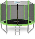 INLEA PREMIUM Jump Trambulin külső védőhálóval 305 cm - világoszöld (IN02-0016) - kertaktiv