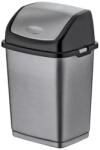 Dünya Plastik Fantasy, Billenőfedeles szemetes kuka, BPA mentes műanyag, Fekete/antracit színű, 10 Liter (8696287097028)