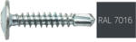  Lapos nagyfejű önfúró lemezcsavar 4, 2x19mm festett RAL7016