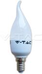 V-TAC Bec LED fantezie 6W E14 WW 4351 V-TAC (V-4351)