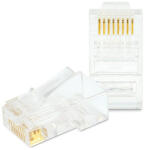 VEZ 05232B RJ45 Cat6 csatlakozó UTP patch kábelre, 100db/csomag (05232B) - digipont