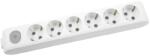 Panasonic Cap Prelungitor Panasonic X-tendia, 6 prize cu intrerupator Alb fara fir (P-XA6/FF+I)