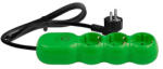  Prelungitor Verde , 3 prize, 5m, intrerupator VD3115N05 (VD3115N05)