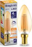 BRAYTRON Bec Filament lumanare Amber 4W E14 lumina calda Braytron (BB36-60410)
