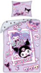 Halantex Hello Kitty Kuromi Chaos ágyneműhuzat 140×200cm, 70×90 cm microfibre (HAX622641)